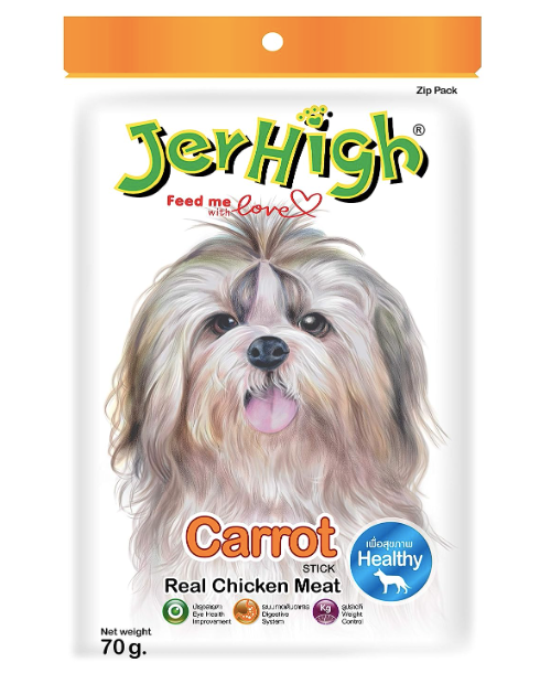 Jerhigh Carrot Stick Dog Treat 70 Gm