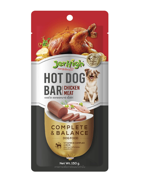 Jerhigh Hotdog Bar Chicken Dog Treat 150 Gm