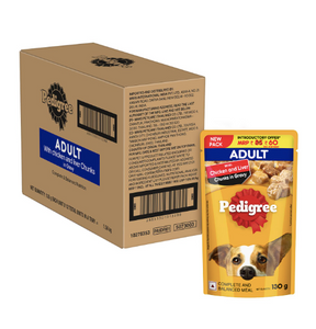 Pedigree Chicken & Liver Chunks In Gravy Adult Dog Food Topper 130 Gm