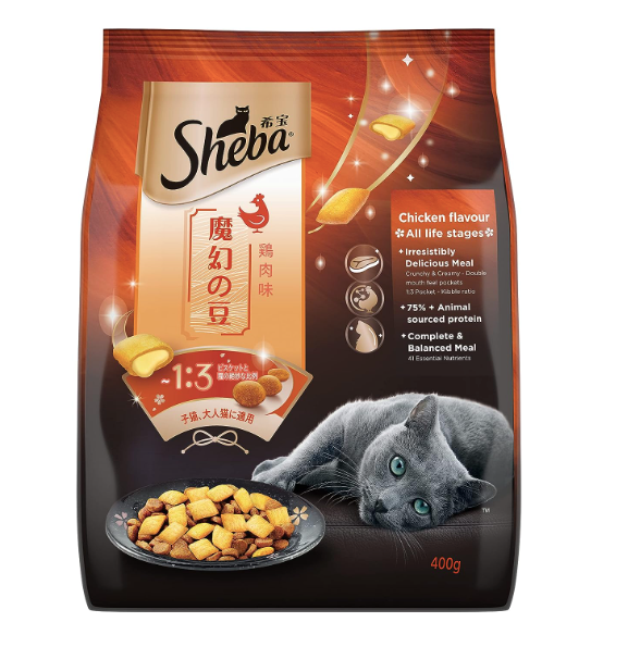 Sheba Chicken Flavour Kitten & Adult All Breed Cat Dry Food