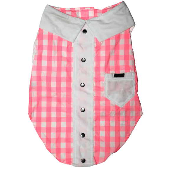 Sunny Shirt for Dogs, White & Pink