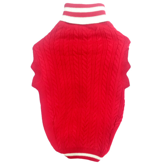 Candy Red Winter Sweaters for Dogs
