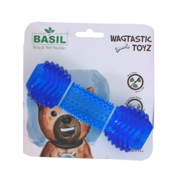 Basil TPR Dumbell Toy with Treat Hole