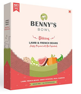 Benny's Bowl Fresh Dog Food, Lamb & French Beans 300 GM