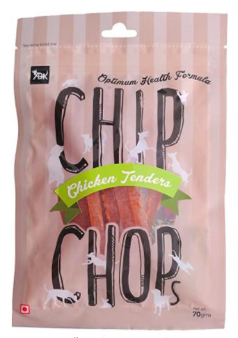 Chip Chops Chicken Tenders Dog Treat 70 Gm
