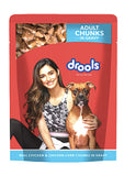 Drools Real Chicken And Chicken Liver Chunks In Gravy Adult Dog Food Topper 150 Gm