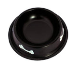 Durable Metal & Anti-Slip Dog Food Bowl, Black