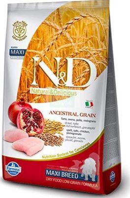 Farmina N&D Low Grain Chicken & Pomegranate Puppy Medium & Maxi Dog Dry Food