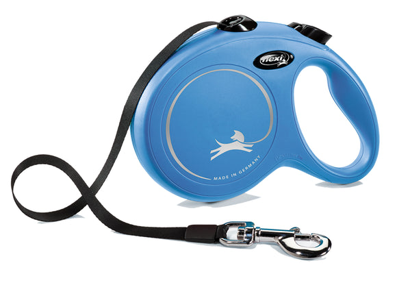 Flexi New Classic Tape Retractable Leash for Dogs, Blue