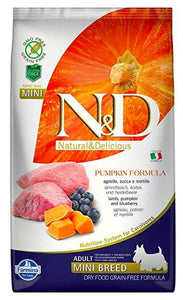 Farmina N&D Pumpkin Grain Free Lamb & Blueberry Adult Mini Dog Dry Food