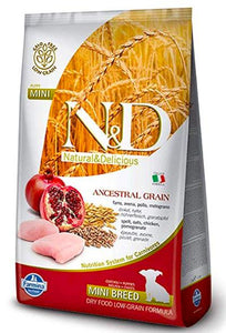 Farmina N&D Low Grain Chicken & Pomegranate Puppy Mini Dog Dry Food
