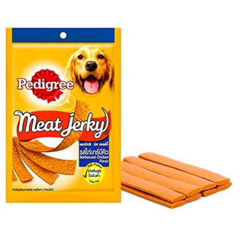 Pedigree Meat Jerky Barbecued Chicken Dog Treat 80 Gm