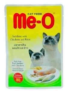 Me-O Sardine With Chicken & Rice Gravy Adult Cat Food Topper