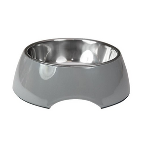 Melamine Solid Bowl for Dogs, Grey