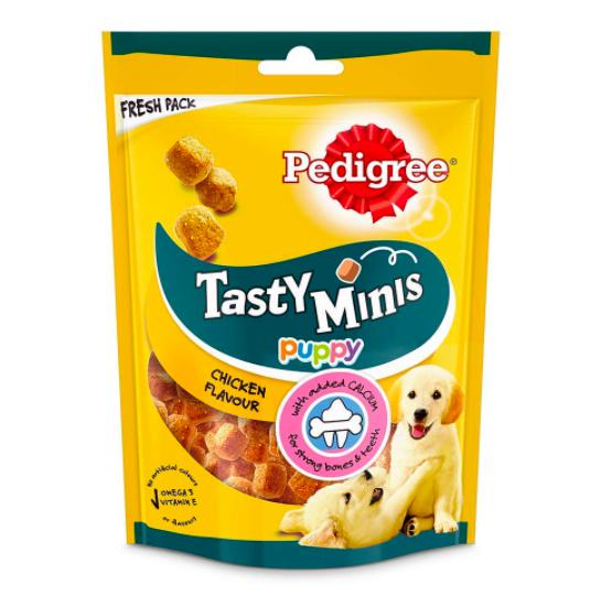 Pedigree Tasty Minis Puppy Chicken Cubes Dog Treat 125 G