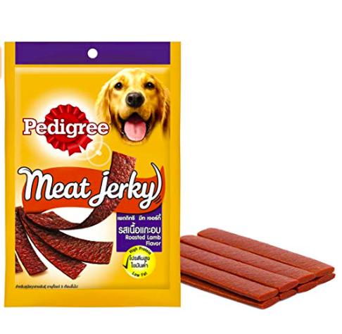 Pedigree Meat Jerky Roasted Lamb Dog Treat 80 Gm