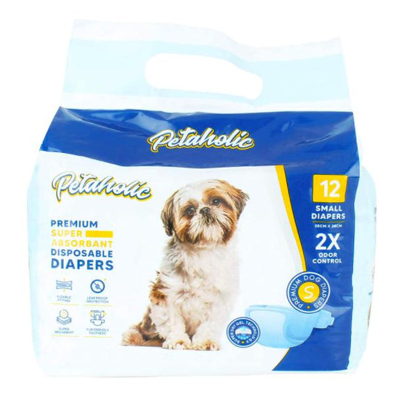 Petaholic Premium Super Absorbent Disposable Diapers for Dog