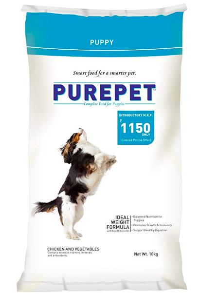 Purepet Chicken & Vegetables Puppy All Breed Dog Dry Food