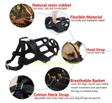 Adjustable Rubber Muzzle/Mouth Cover for Dogs