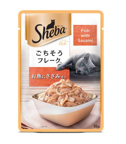 Sheba Premium Gravy Fish With Sasami Cat Food Topper 35 Gm
