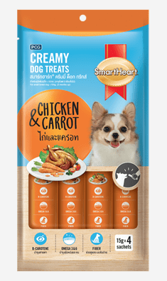 Smart Heart Chicken & Carrot Creamy Dog Treat