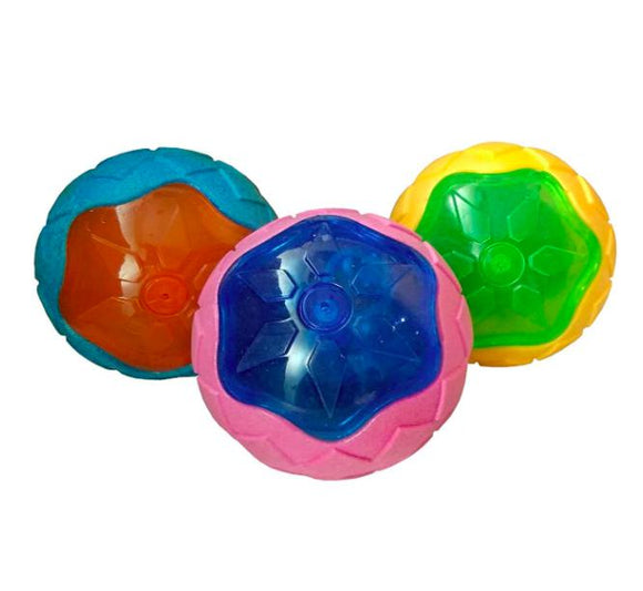TPR Squeaky Ball Toy with LED light For Pets