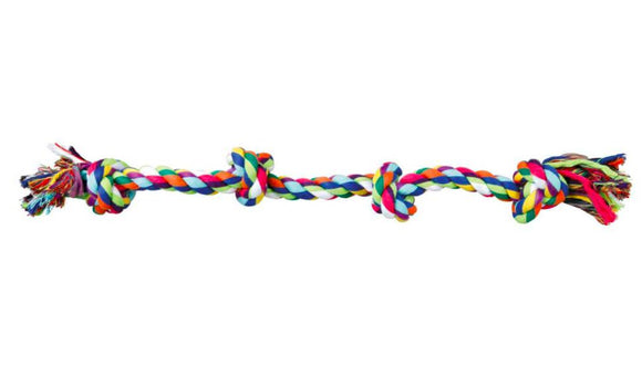 Trixie 4 Knot Rope Toy for Dogs, 54 cm