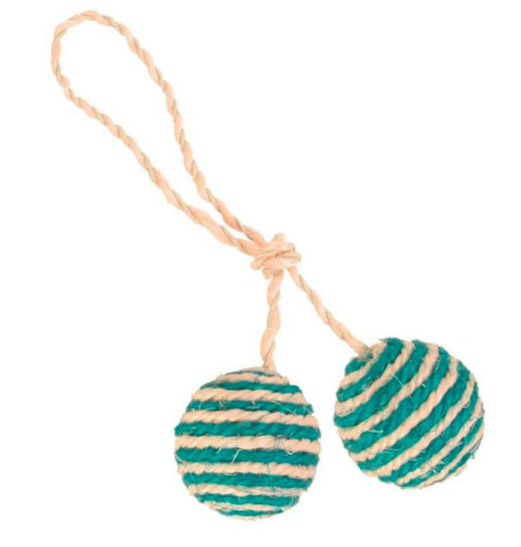 Trixie 2 Balls Rope Cat Toy