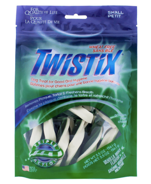 NPIC Twistix Vanilla Mint Small & Medium Dog Treat 156.1 G