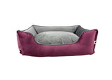 Bella Lounger Bed, Purple & Grey
