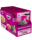 Whiskas Salmon In Gravy Adult Cat Food Topper 85 Gm