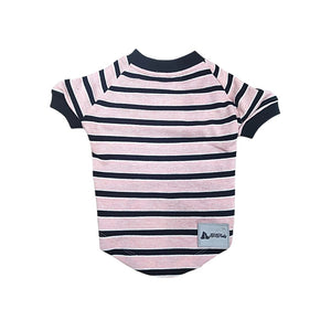 XOXOtails Stripes T-Shirts for Dogs, Pink