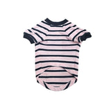 XOXOtails Stripes T-Shirts for Dogs, Pink