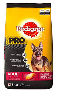 Pedigree Pro Active (18 Months+) Adult All Breed Dog Dry Food