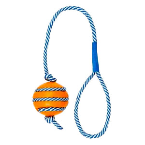 Trixie Ball with PHOSPHORESCENT ROPE Toy for Dog