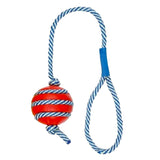 Trixie Ball with PHOSPHORESCENT ROPE Toy for Dog