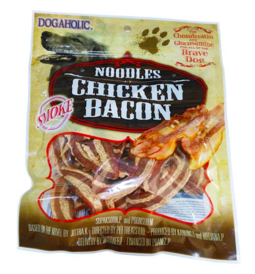 Dogaholic Noodles Chicken Bacon Smoke Dog Treat 130 Gm