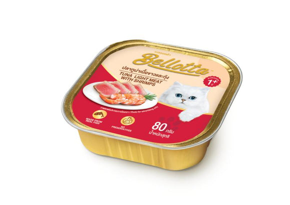Bellota Tuna Light Meat with Shrimps Cat Canned Food 80 G